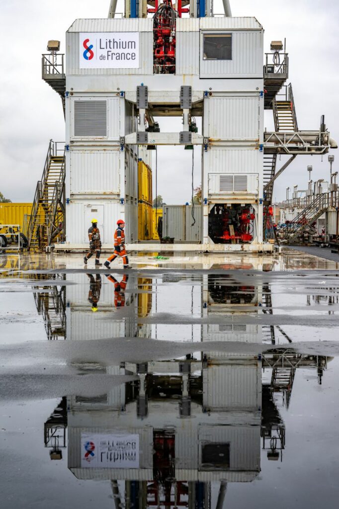 1er forage Lithium de France Alsace